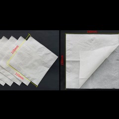 Papier mouchoir jetable carré de salle à manger