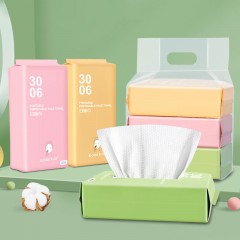 BIODERUO serviette nettoyante jetable en coton épaissie