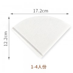 Filtre à café en papier en forme de V Pâte de bois