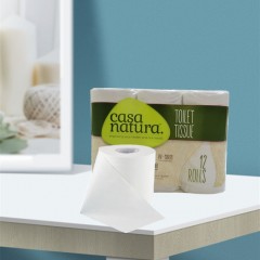 Papier de toilette en rouleau eau soluble 3 épaisseurs 12 rouleaux/pack