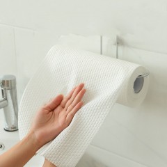 Serviette à vaisselle en rouleau jetable non tissé sec et humide à double usage 50 pièces/rouleau