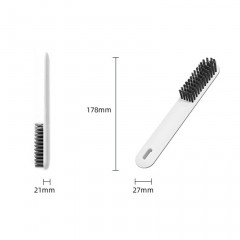 Brosse à chaussures à poils souples manche long en PP