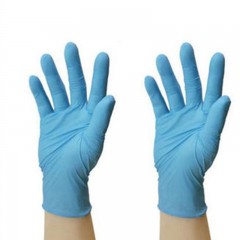 Gants jetables de nettoyage en nitrile bleu 0,11 mm d'épaisseur