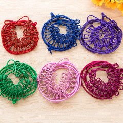Corde à linge d'extérieur portable coupe-vent super élastique