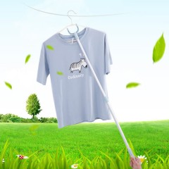 Perche de séchage à linge rétractable et réglable en alliage d'aluminium