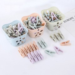 Pince à linge 3087 plastique avec panier de rangement coupe-vent lot de 24 pcs