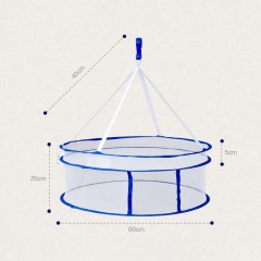 Support de Séchage de Vêtements Pliable Sèche-linge à Accrocher Double Couche Coupe-vent