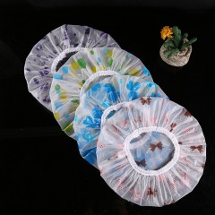 Bonnet de douche épaissi imperméable et givré dentelle imprimée