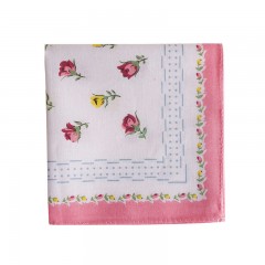 Petit mouchoir en coton floral