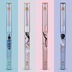 Deli S852 Stylo à billet pointe fine de 0.5 mm 4 pièces/boîte