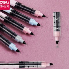 DeliS658 Stylo à billet 0.5mm noir