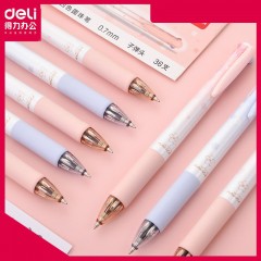 Deli S311 Stylo à bille rétractable à quatre couleurs 0.7 mm