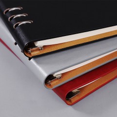 Cahier à feuilles mobiles B5 avec couverture en cuir PU épaissi 100 pages