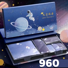 Note adhésive étiquette cartoon emballage en coffret