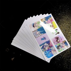 Papier photo adhésif en PET blanc brillant A4