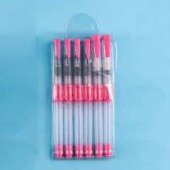 Ensemble stylo-pinceaux de 6 pièces avec tête de stylo en nylon