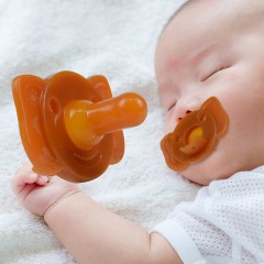 Tétine en silicone à tête plate ronde