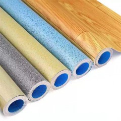 Revêtement de sol en PVC épaissi résistant à l'usuresol appliqué directement sur sol en ciment