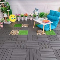 Revêtement de sol extérieur composite plastique-bois anticorrosif et imperméable