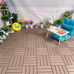 Revêtement de sol extérieur composite plastique-bois anticorrosif et imperméable