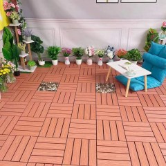 Revêtement de sol extérieur composite plastique-bois anticorrosif et imperméable