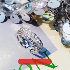 Bague Zircon avec ouverture bijoux pour femmes