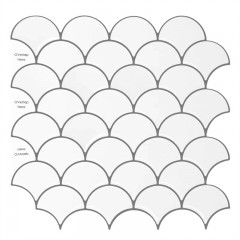 Papier auto-adhésifs pour mur Imperméable à l'huile pour la cuisine et salle de bain
