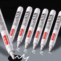 Marqueur blanc étanche à pointe en fibre 5mm 10pcs/boîte