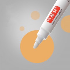 Marqueur blanc étanche à pointe en fibre 5mm 10pcs/boîte