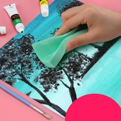 Pinceaux pour gouache et aquarelle avec éponge absorbante pour la peinture