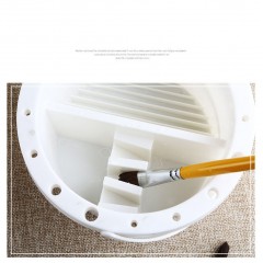 Seau aquarelle multifonction portatif rond