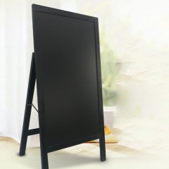 Tableau noir vertical en forme de A en bois et magnétisable
