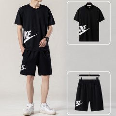 Ensemble sport et loisirs pour hommes (T-shirt + short) en polyester