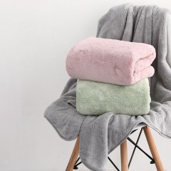 Serviette de bain en peluche de corail avec une forte absorption d'eau