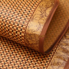 Ensemble de trois pièces de tapis de couchage traditionnel chinois (1*coussin de surmatelas + 2 * coussins pour oreiller) pliable à double face respirant et lisse
