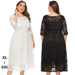 Femme Robe en dentelle style européenne et américaine