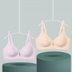 Soutien-gorge d'allaitement grande taille mince double boucle ouverte sans anneau en acier
