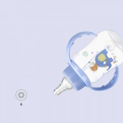Biberon pour bébé 150ml PP avec embouchure en plastique anti-chute