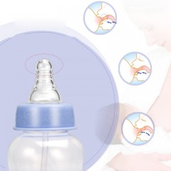 Biberon pour bébé 150ml PP avec embouchure en plastique anti-chute