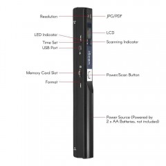 Scanner à main ISCAN Portable HD Couleur A4