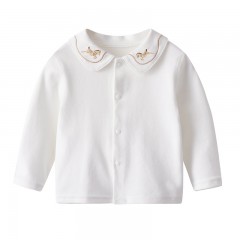 Blouse brodée manches longues pour fille (0-1 ans)