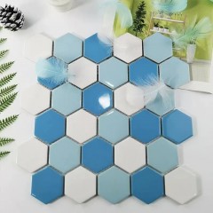 Mosaïque de céramique Décoration murale motif en forme hexagonale