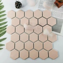 Mosaïque de céramique Décoration murale motif en forme hexagonale