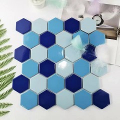 Mosaïque de céramique Décoration murale motif en forme hexagonale