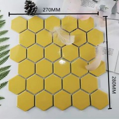 Mosaïque de céramique Décoration murale motif en forme hexagonale