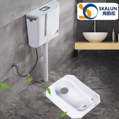 Toilettes vase accroupies en PP avec Vidange frontale
