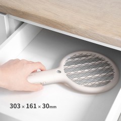 SOTHING Mini raquette électrique anti-moustique USB rechargeable avec LED lumière violet  attractive