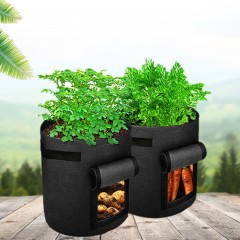Sac de culture en feutre pour légumes et pommes de terre avec fenêtre