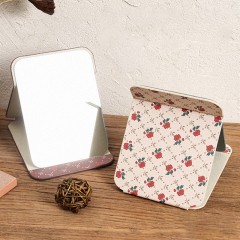 Miroir cosmétique de bureau pliant et portable