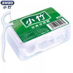Petit fil dentaire classique en bambou en boîte de 50 pièces
